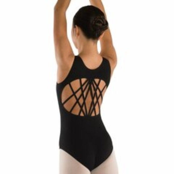 Danz N Motion Womens Perfect Multi Strap Back Leotard - Picture 2 of 6